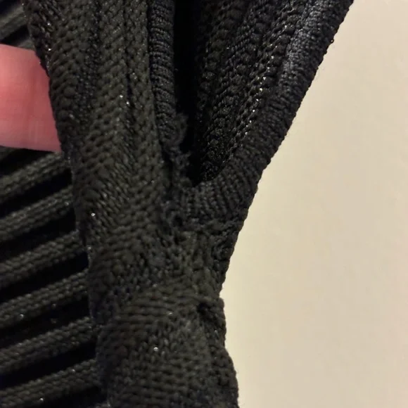 Escada Ganiel Black Sparkle Gown Size Large Resort 2018 Collection Black Tie - Picture 8 of 16